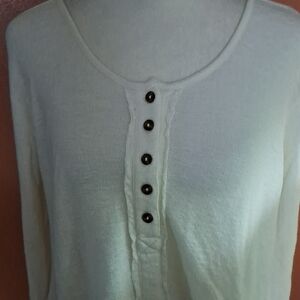 Aventura Women's Light Cream Button-Down Shirt